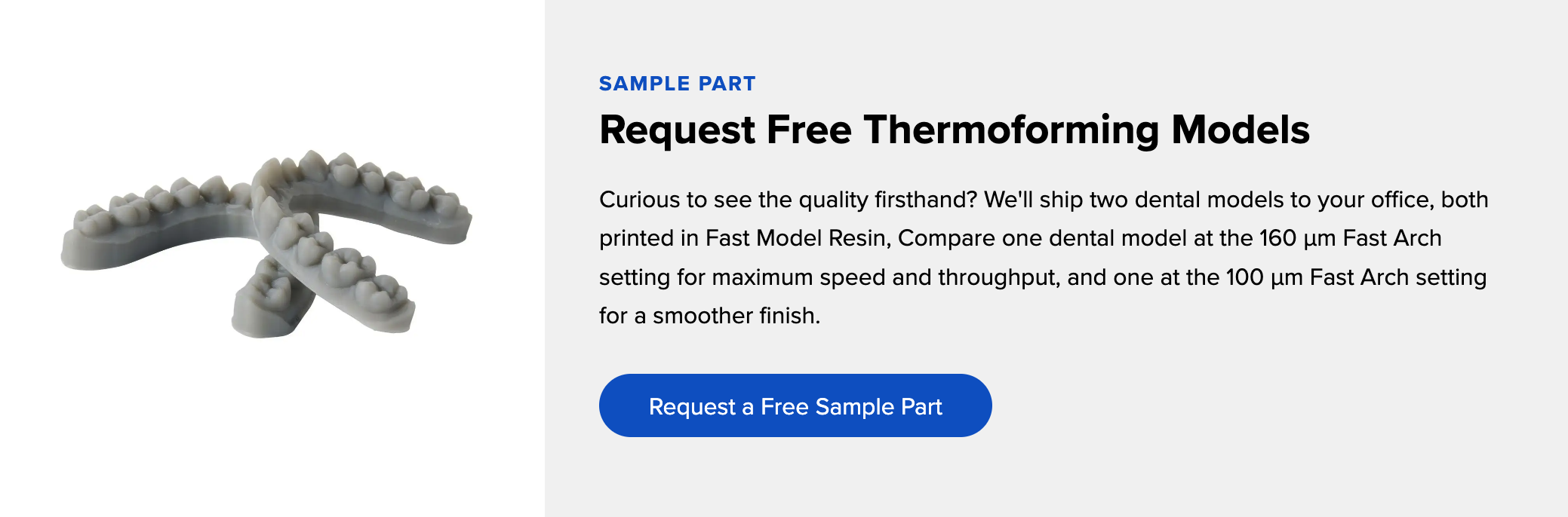 Request a free sample part